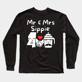 Mr and Mrs Sippie - Mississippi Pun Long Sleeve T-Shirt